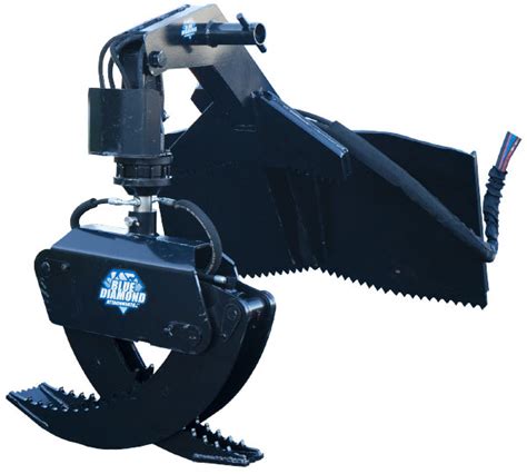 best skid steer rotating grapple|blue diamond rotating log grapple.